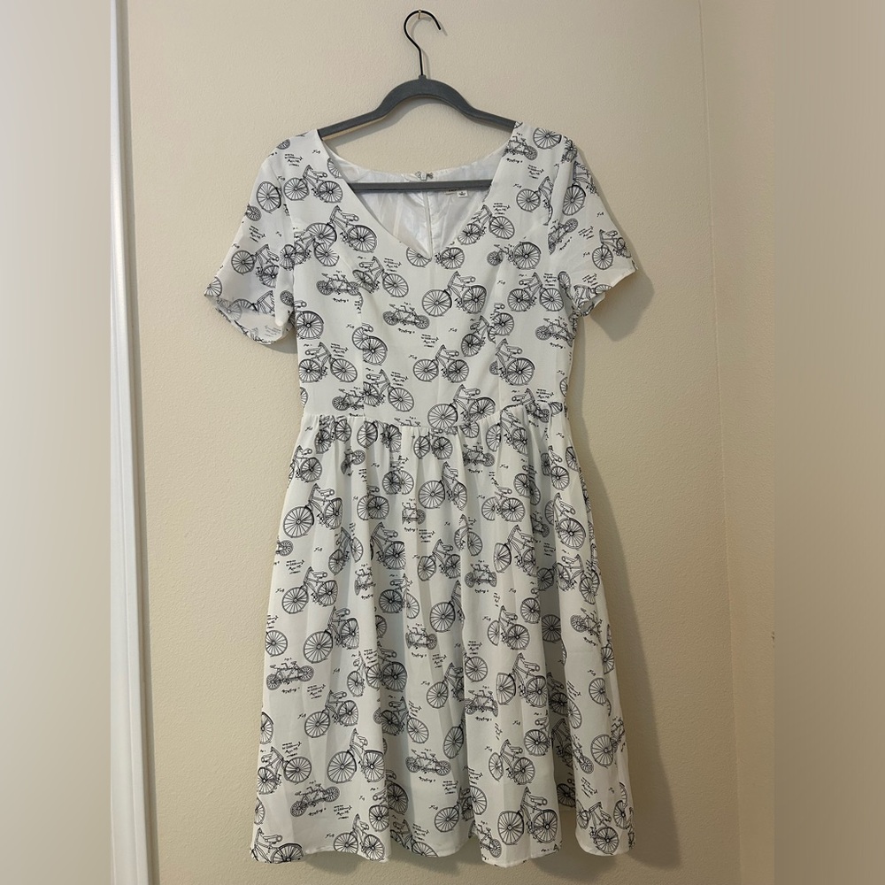 White Jessakae Bicycle Dress